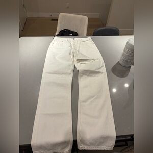 Agolde Lana Slice Mid Rise Straight Jeans in Element